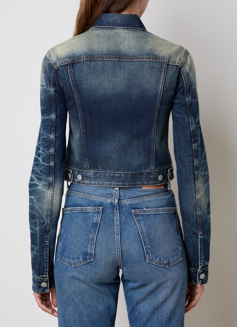 Giacca corta in denim di Acne Studios in misto cotone biologico