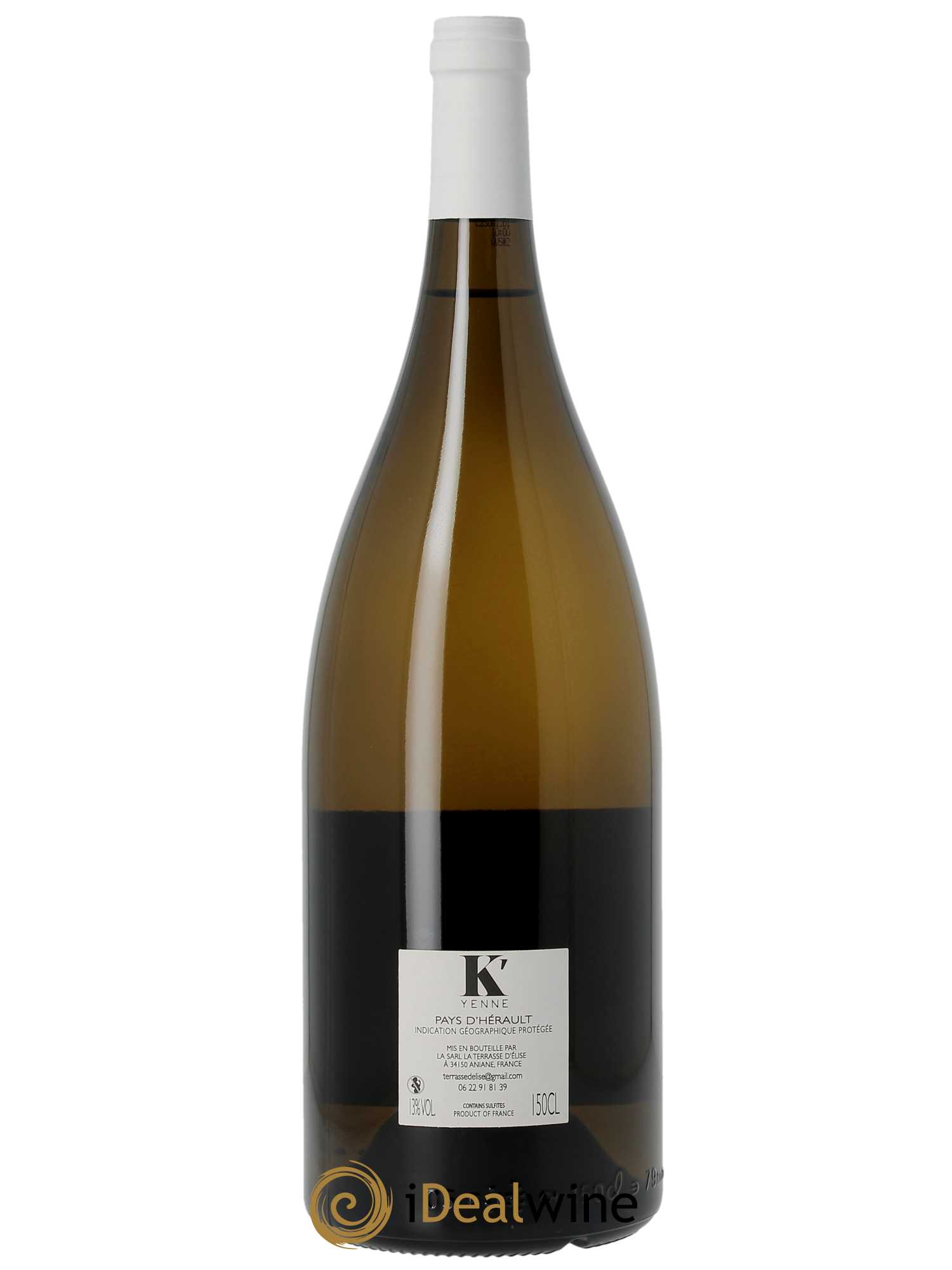 IGP Pays d'Hérault (Vin de Pays de l'Hérault) K'Yenne Terrasse d'Elise (Domaine de la)  2021 - Lot de 1 Magnum