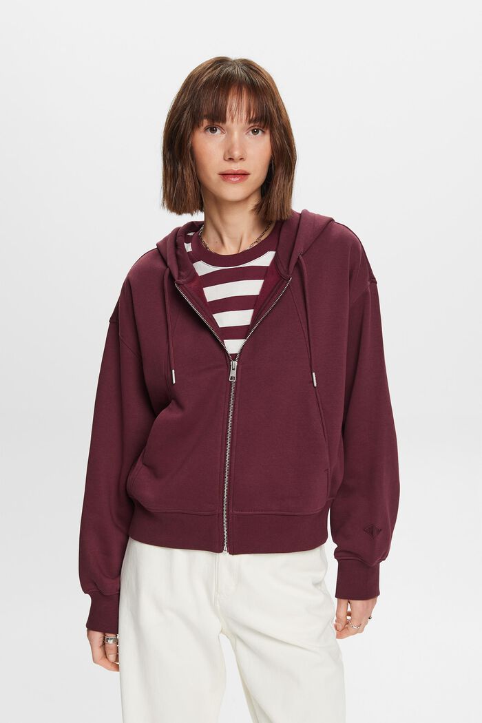 Recycelt: Hoodie mit Reißverschluss