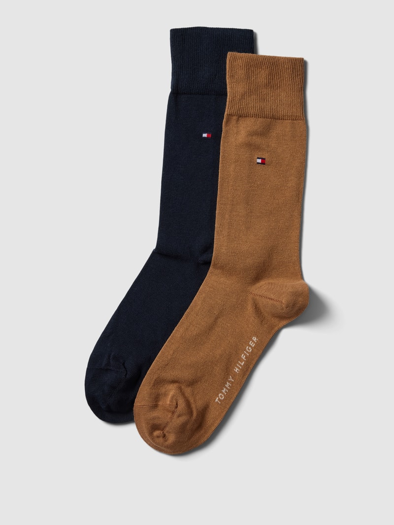 Socken mit Label-Details im 2er-Pack in beige
