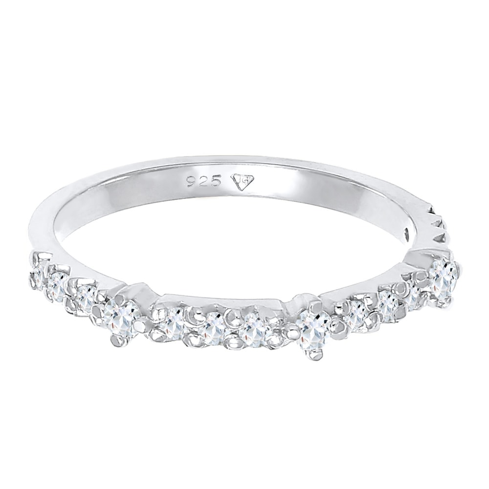 Elli PREMIUM Elli PREMIUM Bague Mémoire des dames Symbole d'amour éternel avec pierres topazes Bague