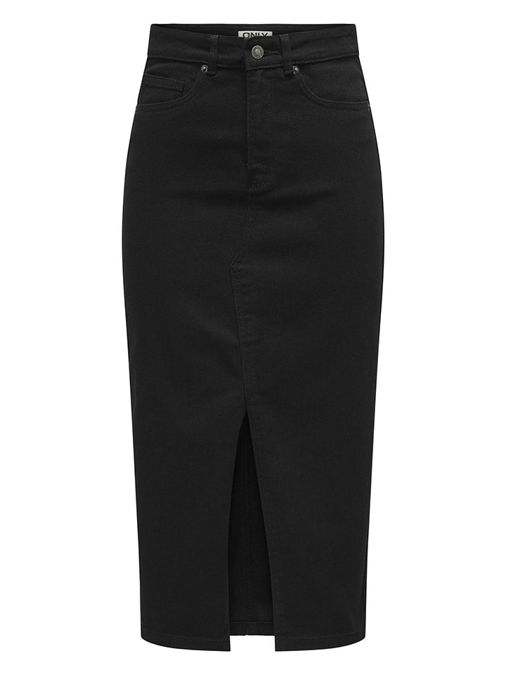 ONLY Jeansrock in Schwarz günstig kaufen