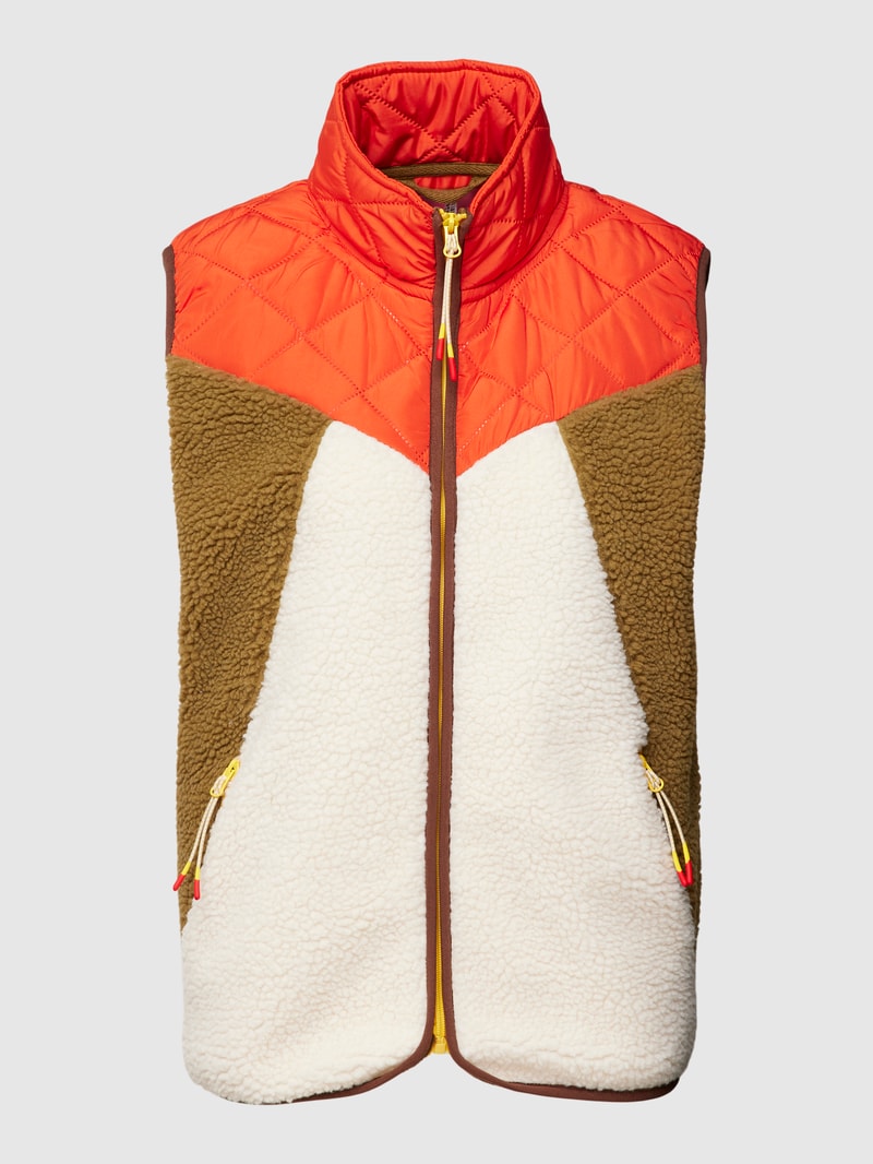Weste mit Two-Tone-Machart Modell 'BERRI' in orange