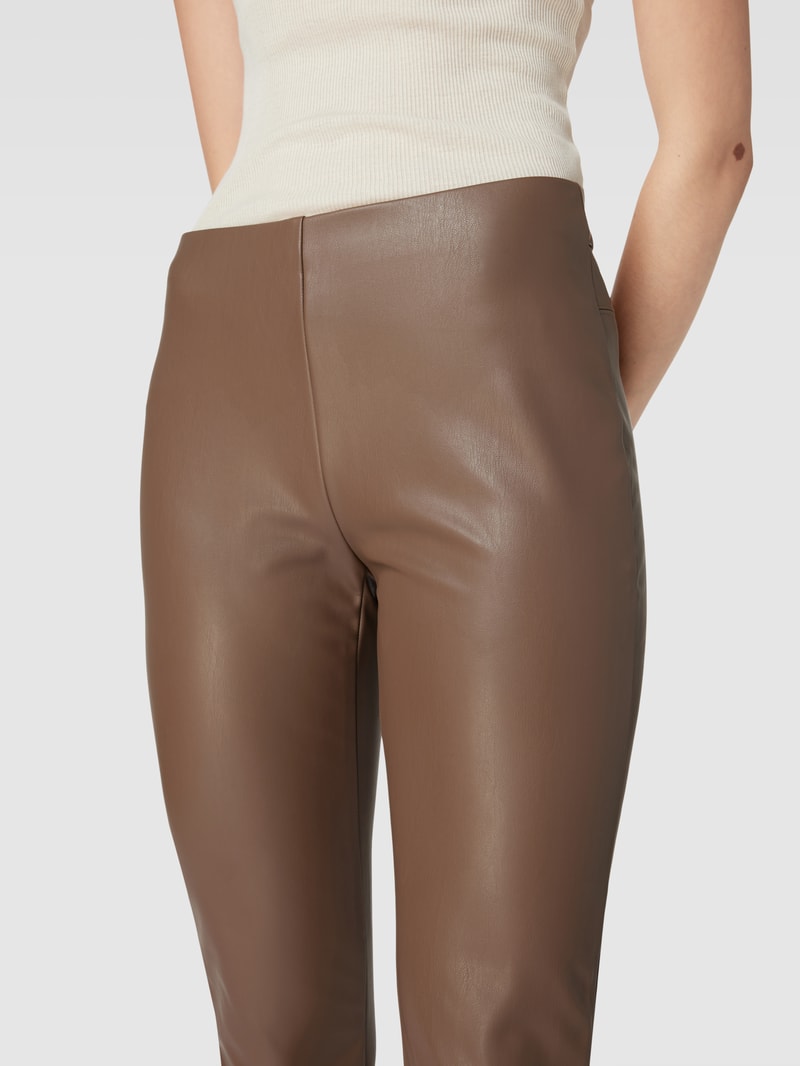 Leggings im unifarbenen Design Modell 'RESA' in hellbraun