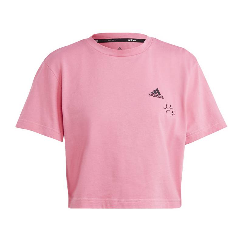 adidas Scribble Embroidery Crop-Shirt T-Shirt Damen