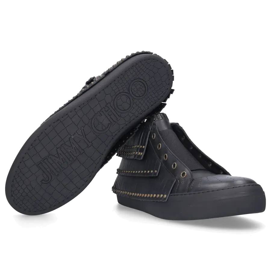 Jimmy Choo - Sneaker high BASTIAN Kalbsleder - schwarz