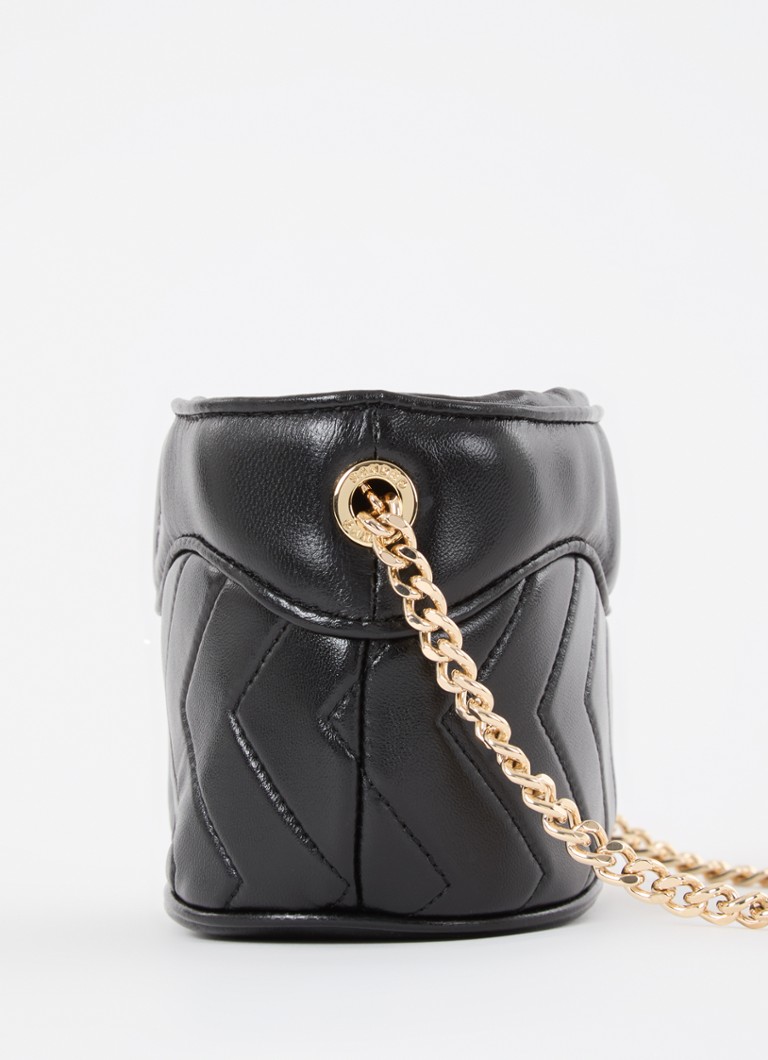 Sandro steppelt báránybőr crossbody táska levehető vállpánttal