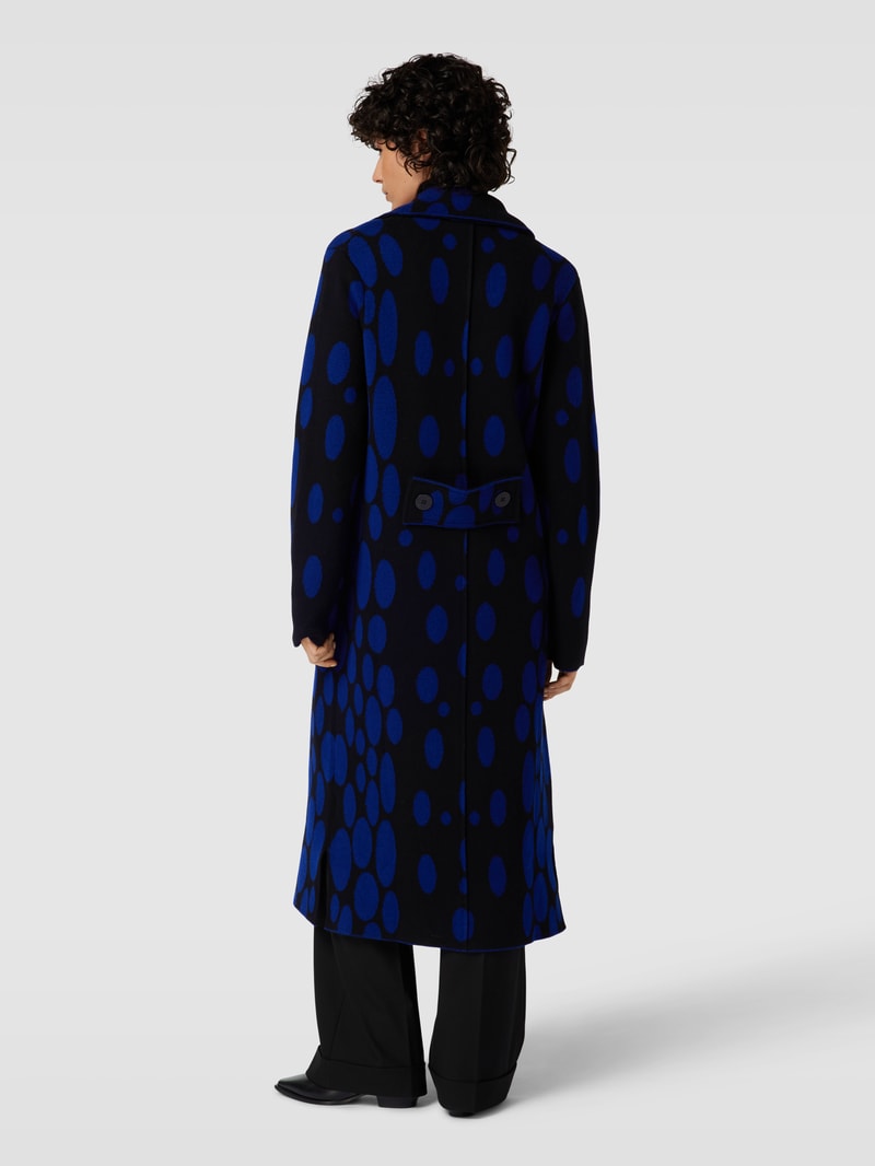 Longcardigan mit seitlichen Taschen in schwarz