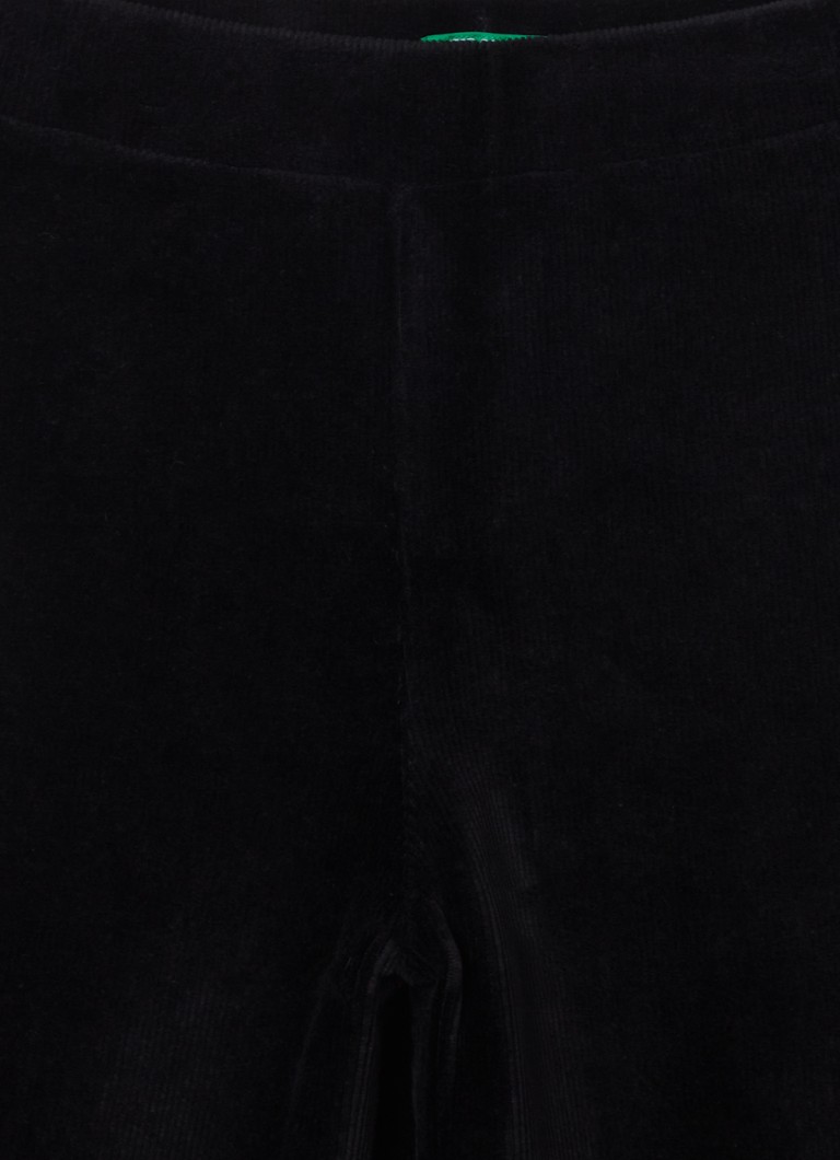 Culotte Benetton taille haute coupe ample à structure côtelée