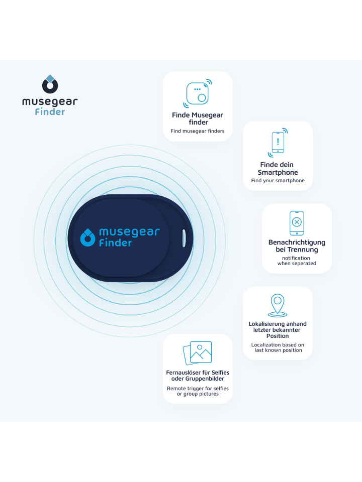 musegear Bluetooth-Schlüsselfinder 