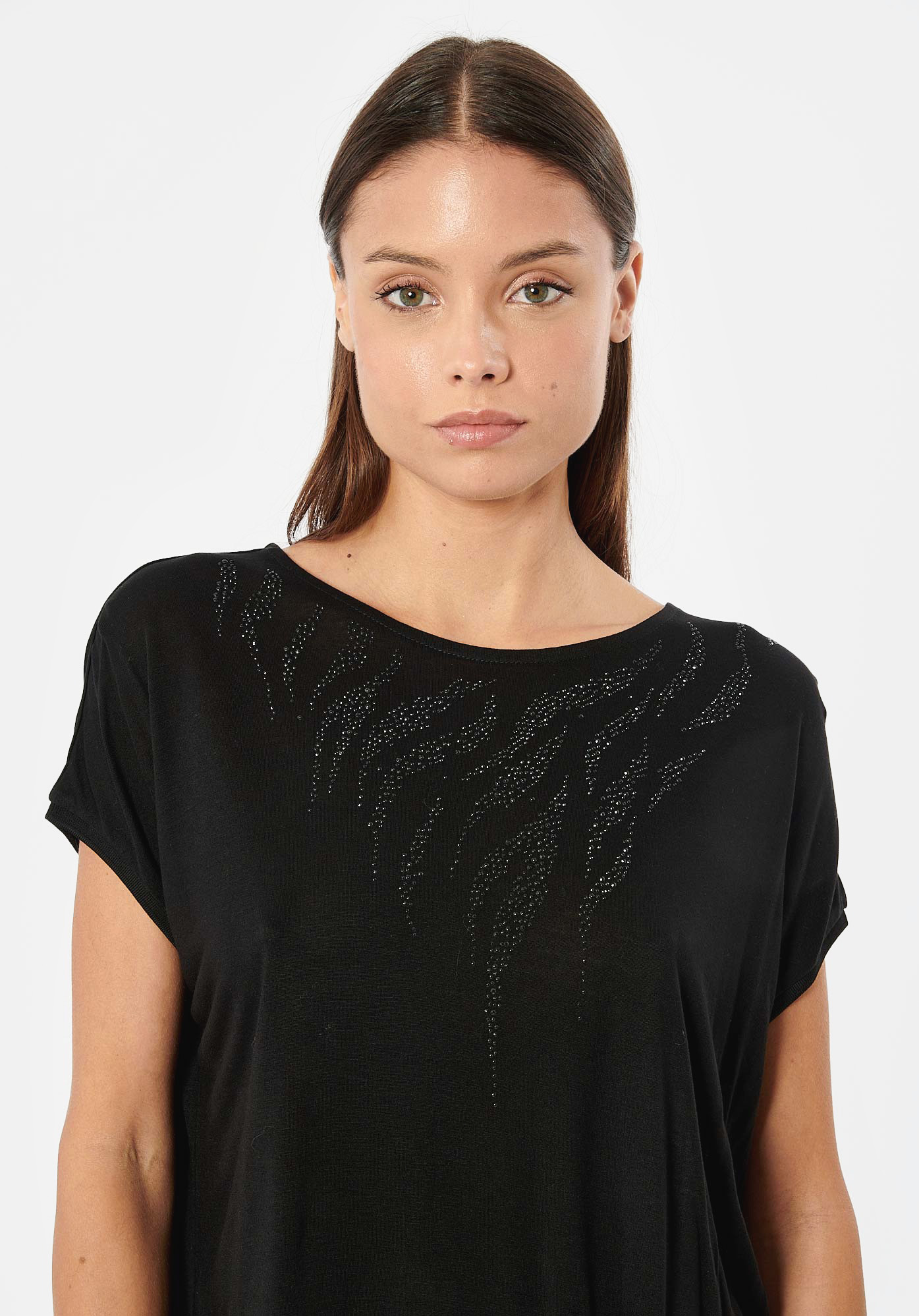 LOVY   T-shirt noir femme