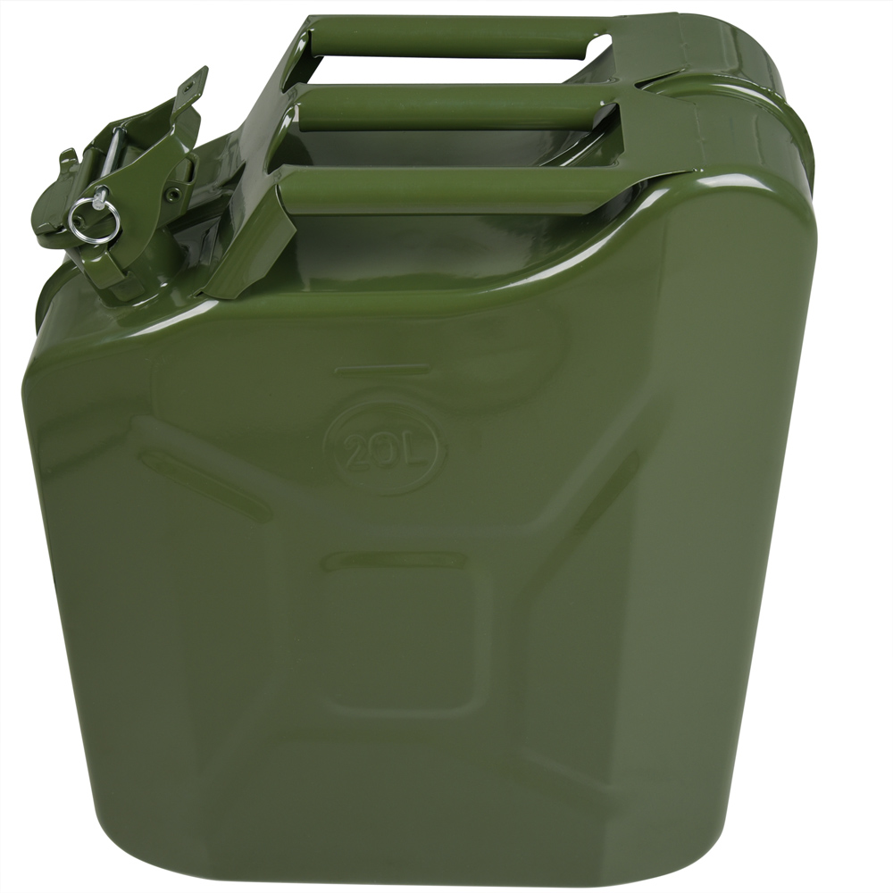 Monzana Metallkanister 20L 46 x 36 x 17cm olivgrün