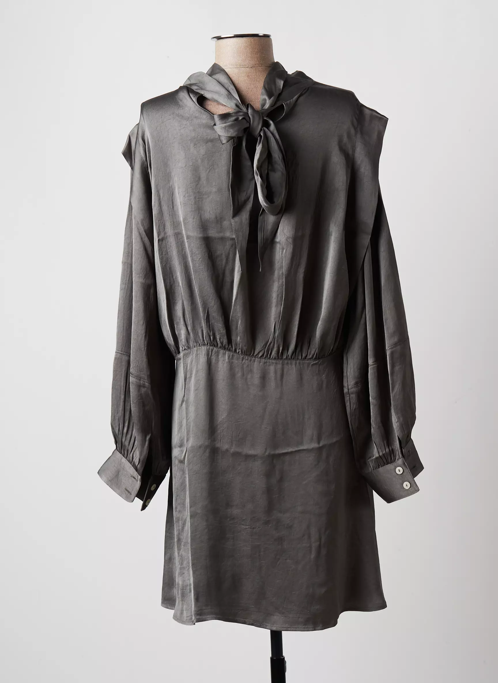 American Vintage Robes Courtes Femme couleur gris