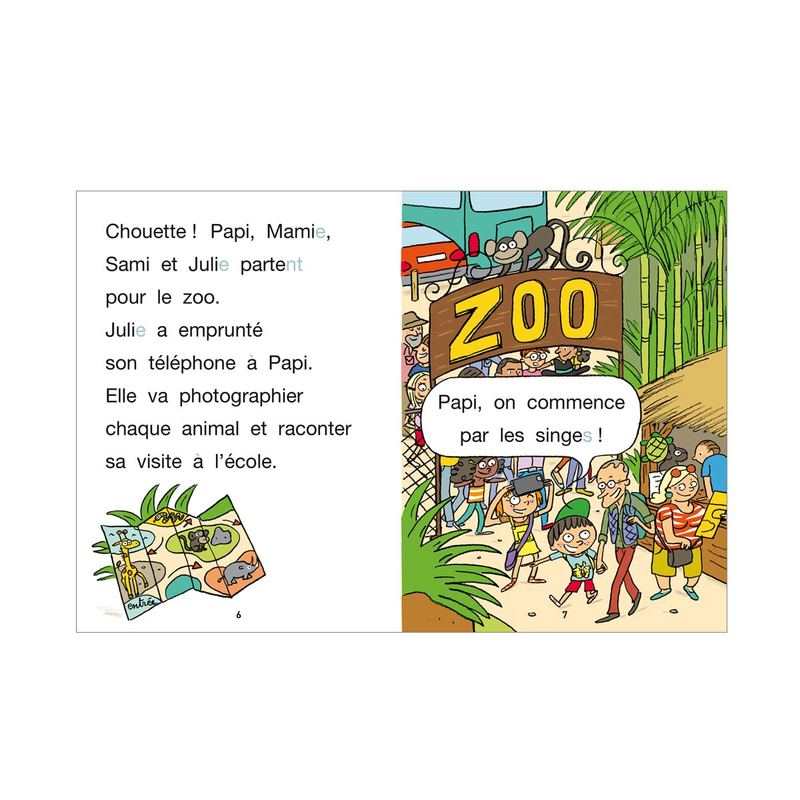Livre Sami et Julie Le zoo - Hachette Education
