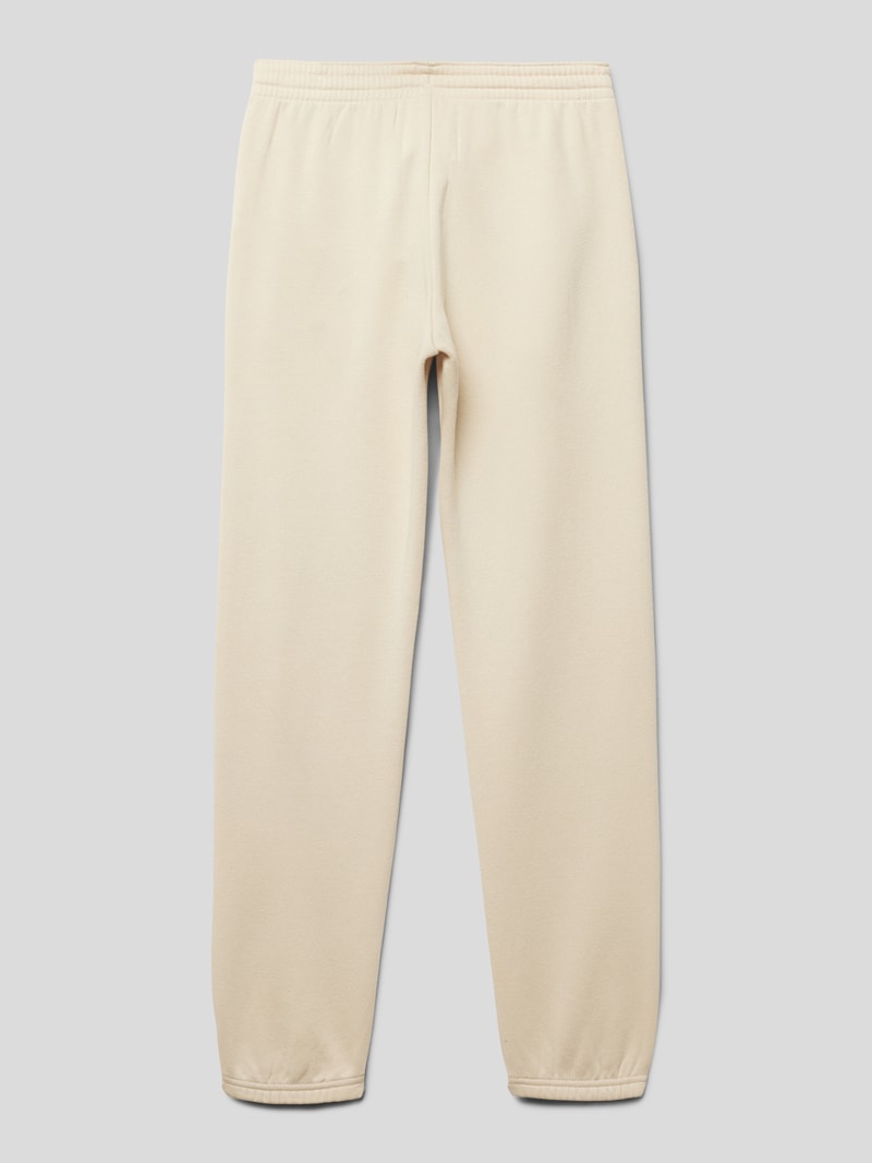Sweatpants mit Label-Details in sand