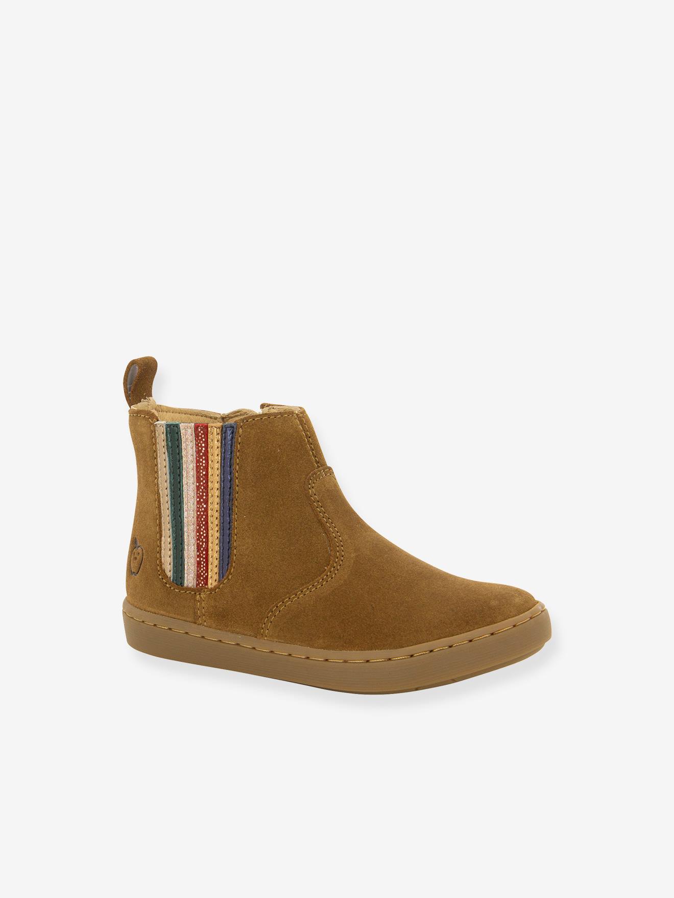 Boots enfant Play New Shine Velours SHOO POM® caramel