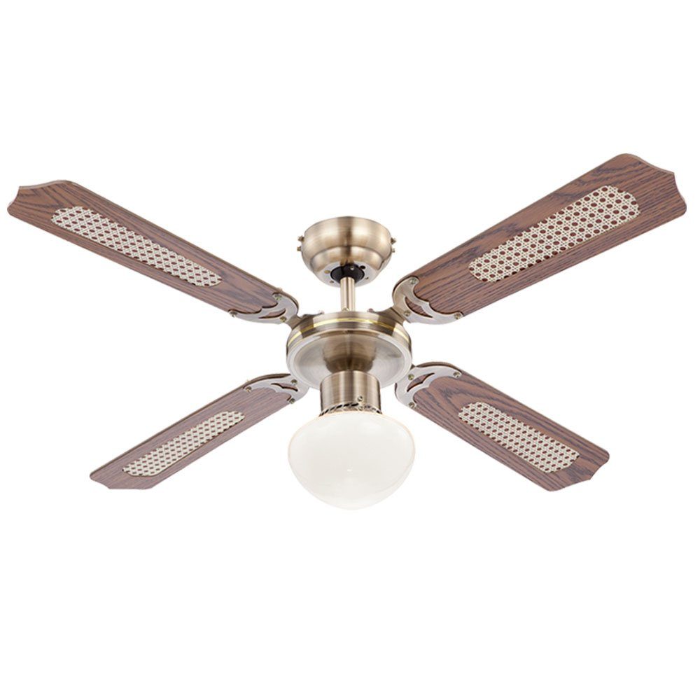 etc-shop Deckenventilator, LED Decken Ventilator IOS Alexa Amazon RGB Fernbedienung Beleuchtung