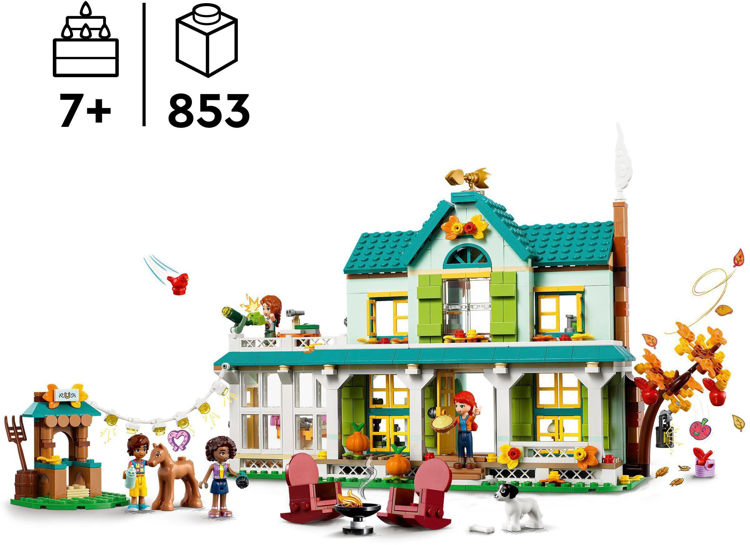 LEGO® Konstruktionsspielsteine Autumns Haus (41730), LEGO® Friends, (853 St), Made in Europe