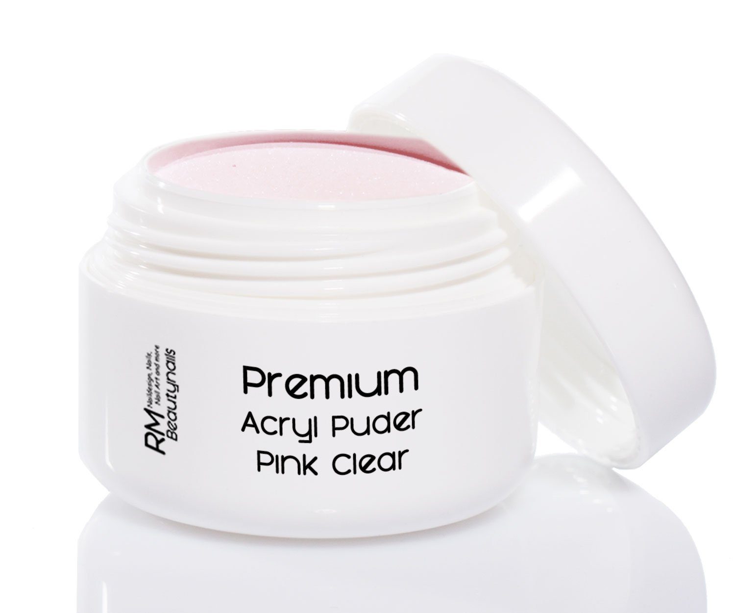 RM Beautynails Kunstfingernägel Acryl Set 1 Nagelset Starterset 50ml Liquid Acrylpuder Pulver Klar - Weiß - Pink Klar - Primer Feile Buffer, Starter Set 1-tlg., Bei einer Acrylmodellage benötigen Sie keine UV-Lampe, Acry Modellage Set in Studio Quali