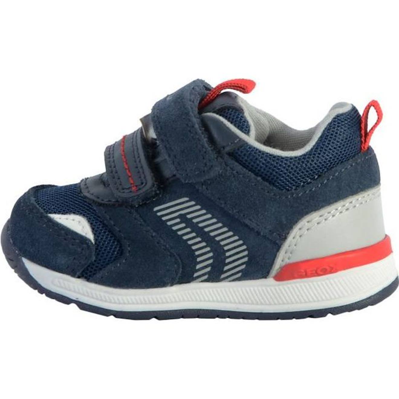 Basket Cuir Bébé Geox Rishon bleu