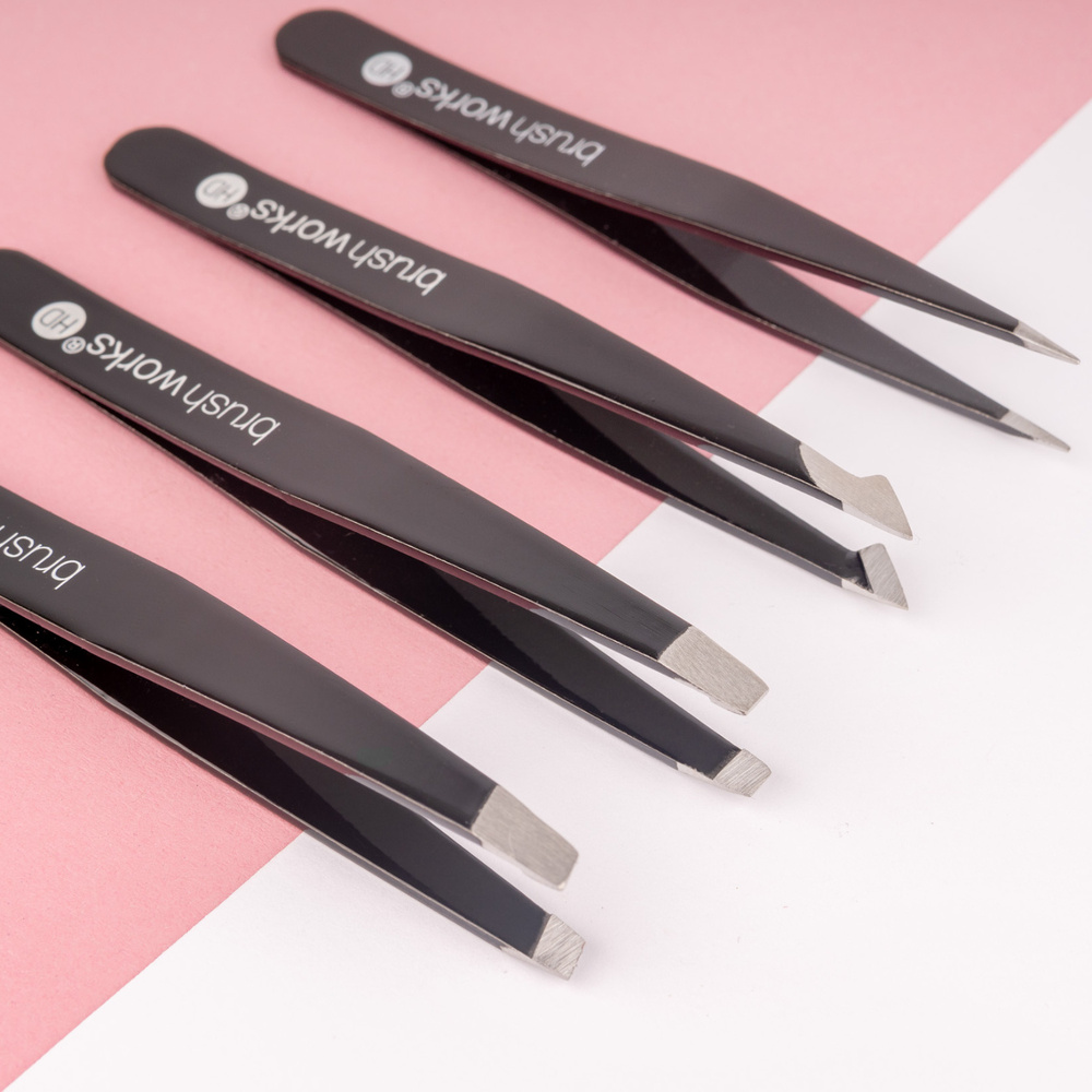 Brushworks Set de pinces à épiler Accessoire beauté