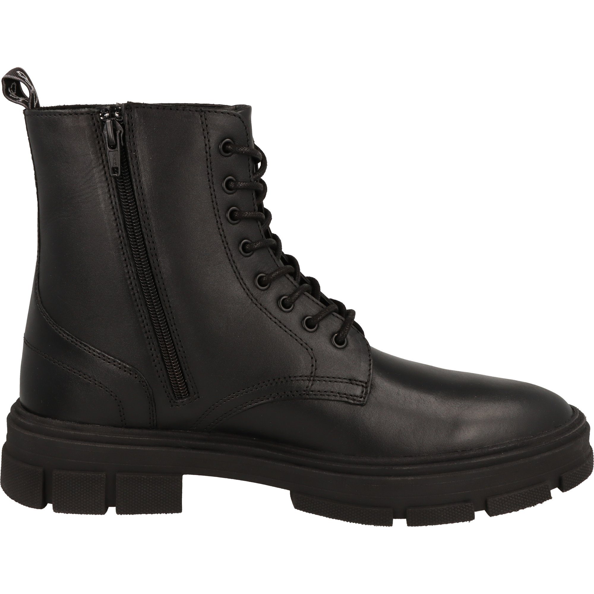 MARCO TOZZI by GMK 2-15201-41 Herren Schuhe Mode Boots Glattleder Schnürstiefel Reißverschluss