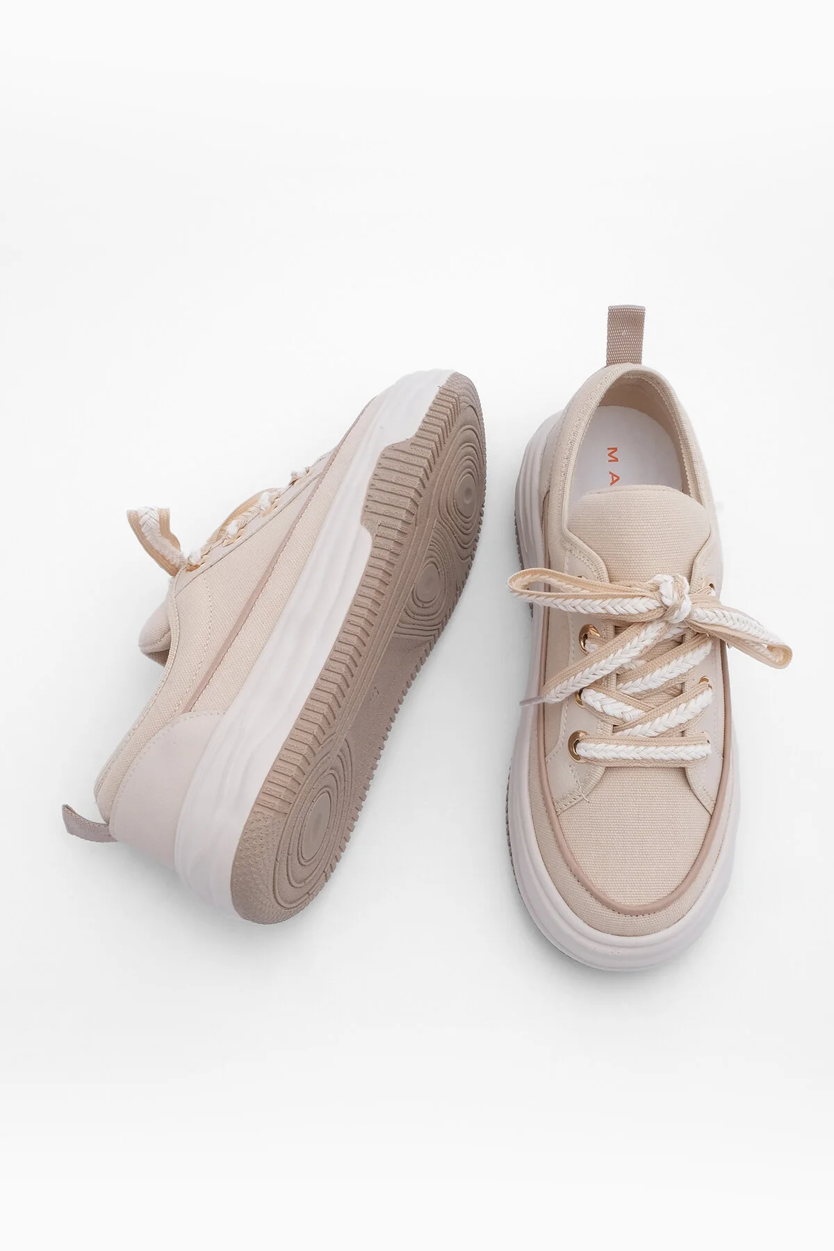 Marjin  Sneaker - Beige - Flacher Absatz