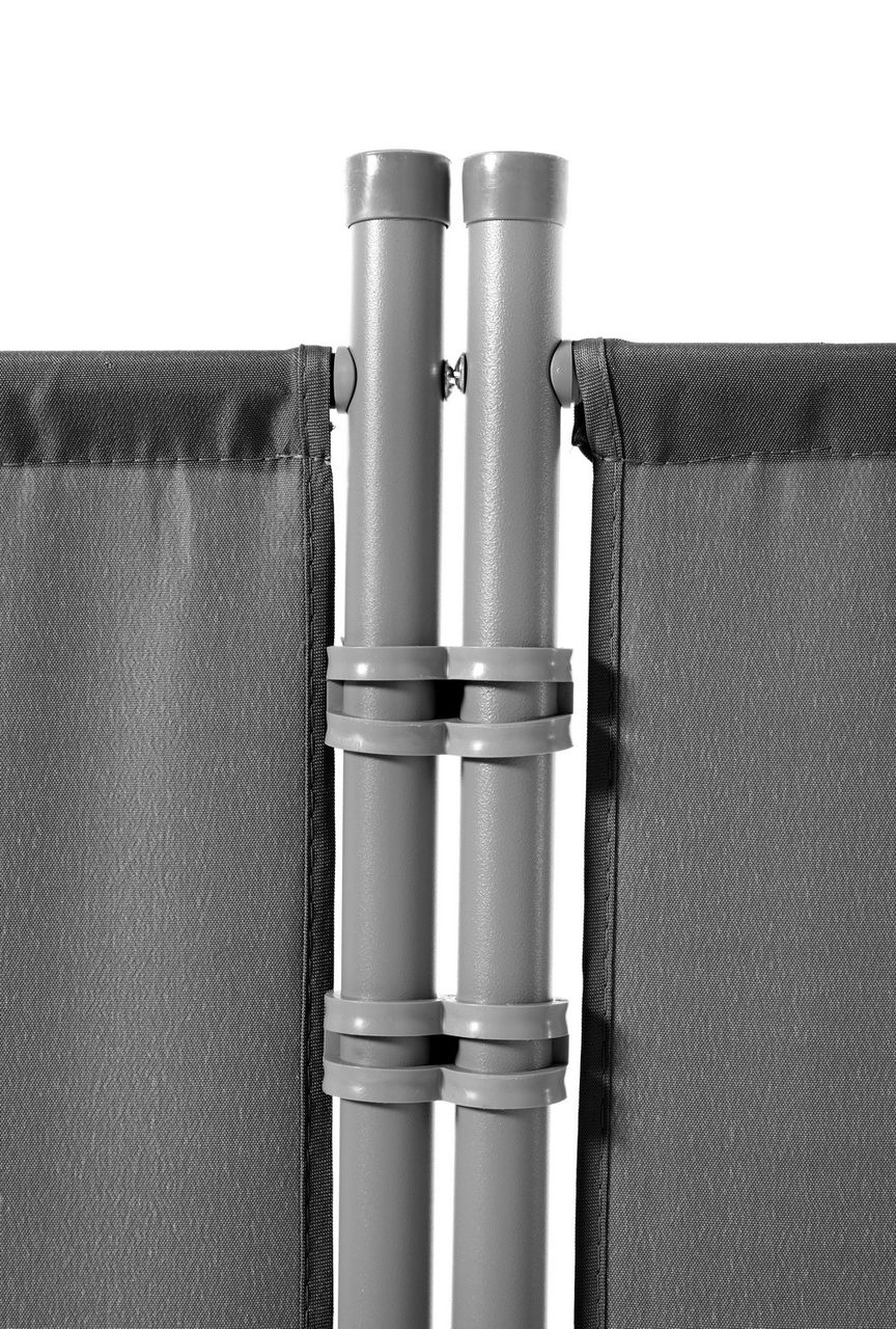HC Home & Living Stellwand Paravent 3tlg. ca. 260 x 170 cm - Anthrazit