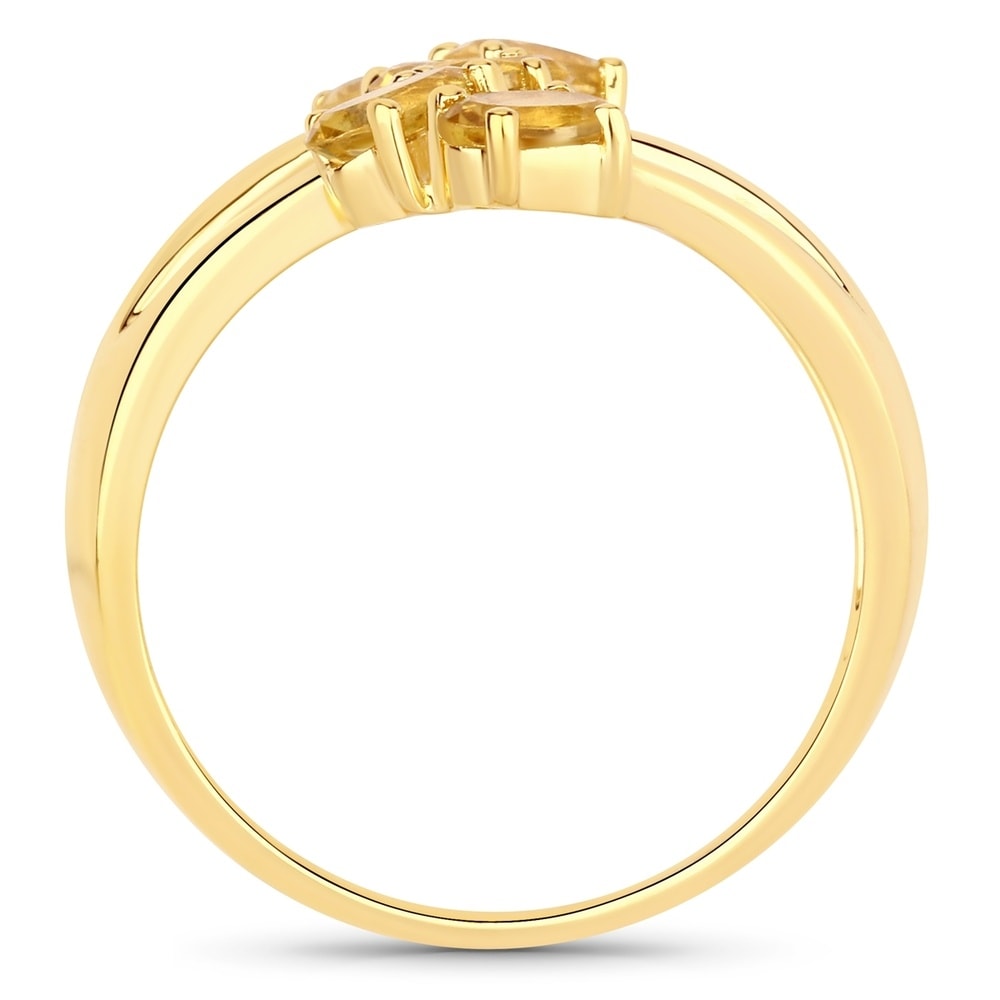 Rafaela Donata Bague Argent sterling Citrine en Or jaune Bague