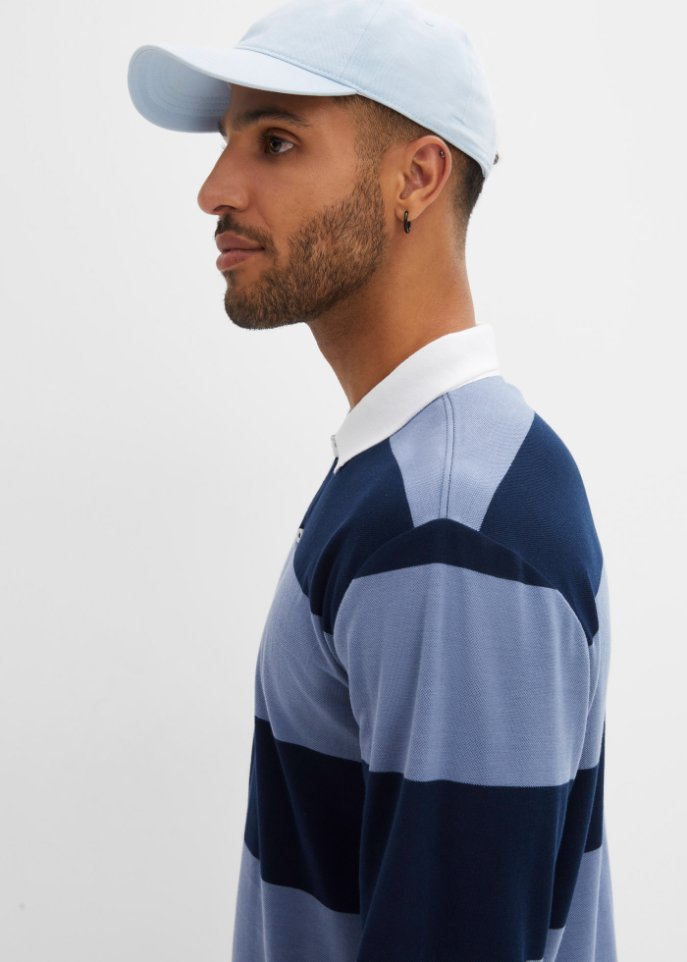 Rugby-Poloshirt, Langarm