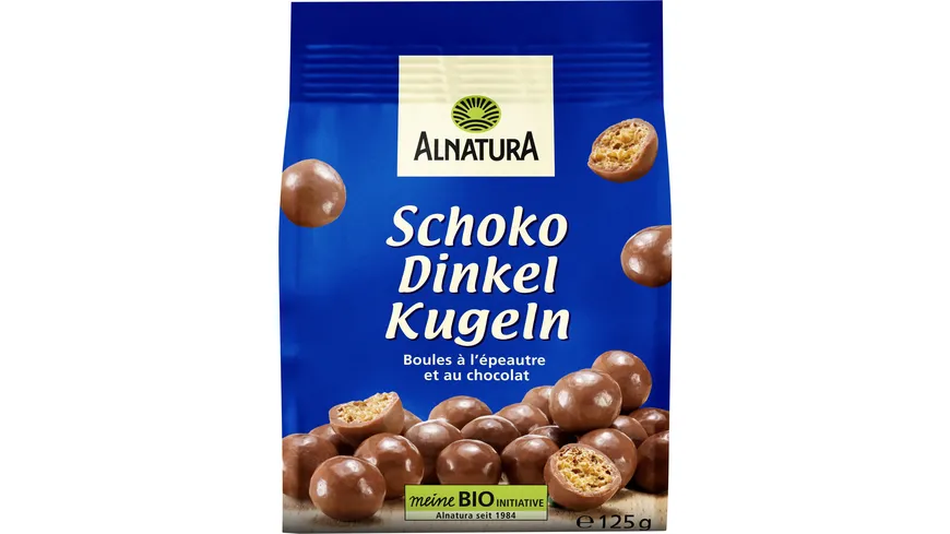 Alnatura Bio Schoko-Dinkelkugeln, Vollmilch 125 g