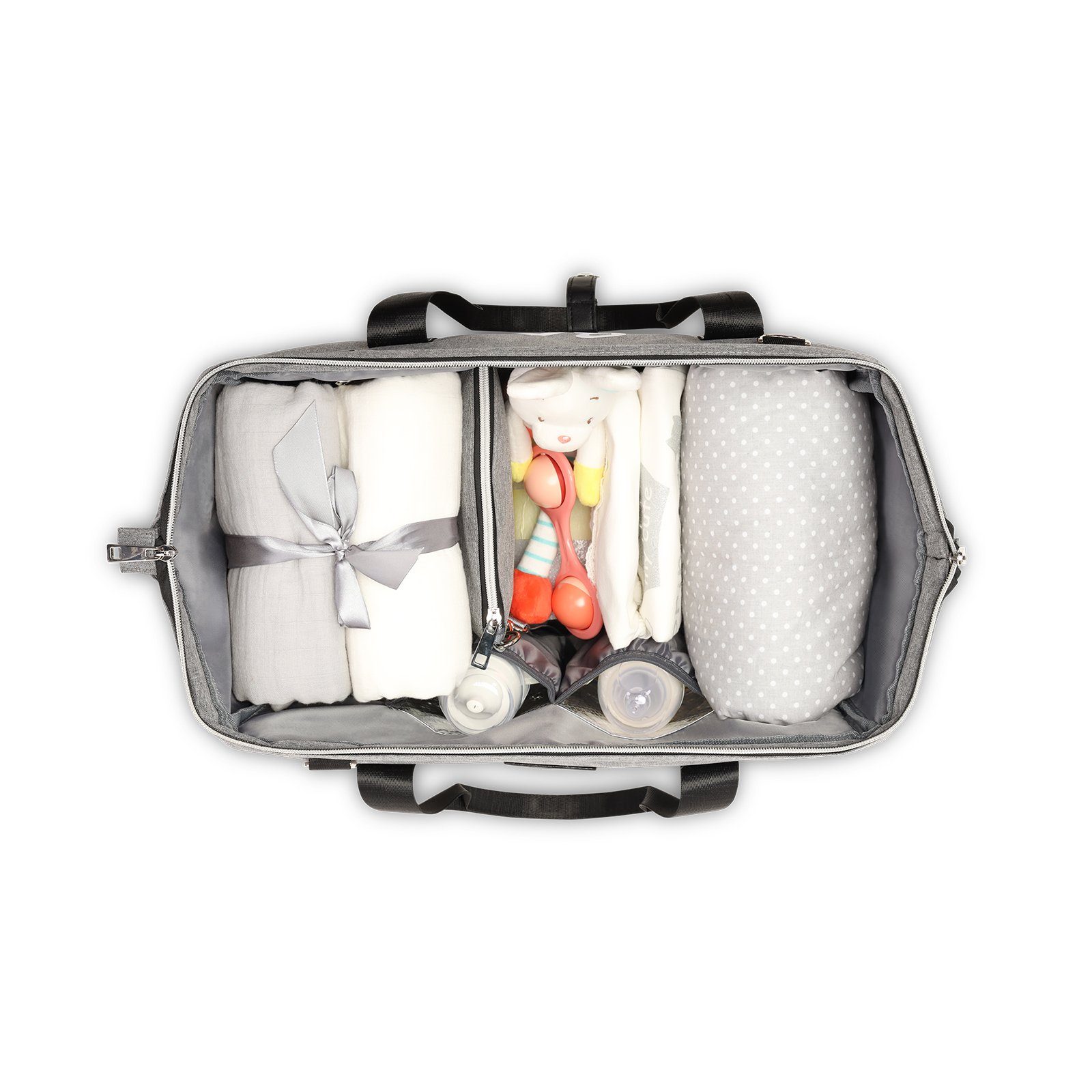 lionelo Wickeltasche Ida (TOP, 20 L), Wickelunterlage Thermo-Taschen inkl. Kosmetiktasche