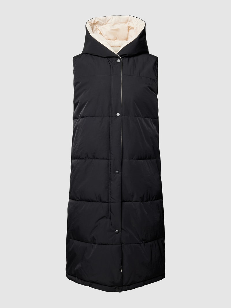 Steppweste in Two-Tone-Machart Modell 'JARIA' in schwarz