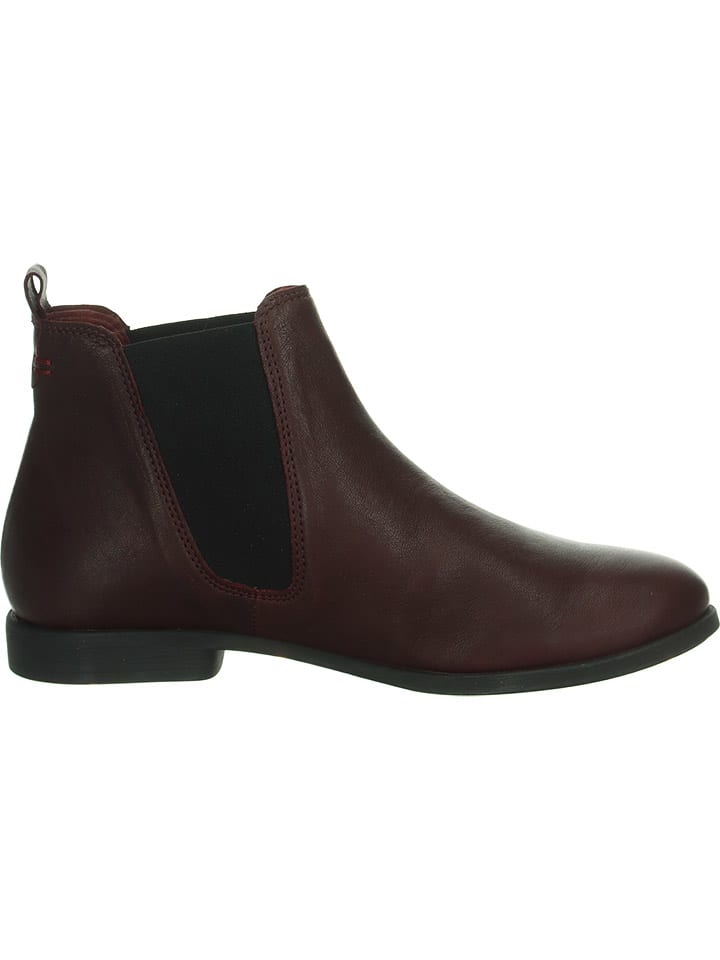 Think! Leder-Chelsea-Boots in Bordeaux günstig kaufen