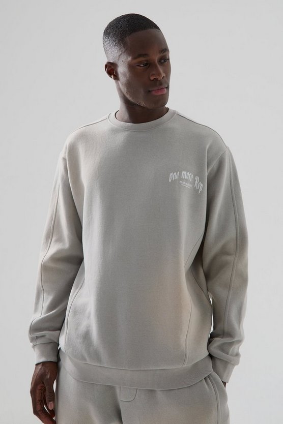 Man Active Sweatshirt mit Vintage-Waschung