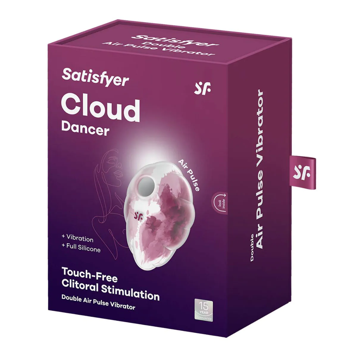 Satisfyer Cloud Dancer Red - klitorismassager 1 stk.