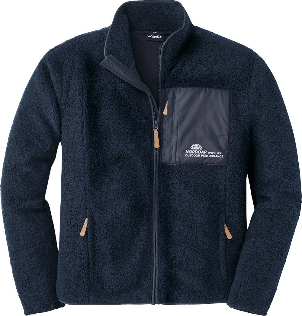 Nordcap Fleecejacke sportlich-bequem, aus flauschigem Teddy-Fleece