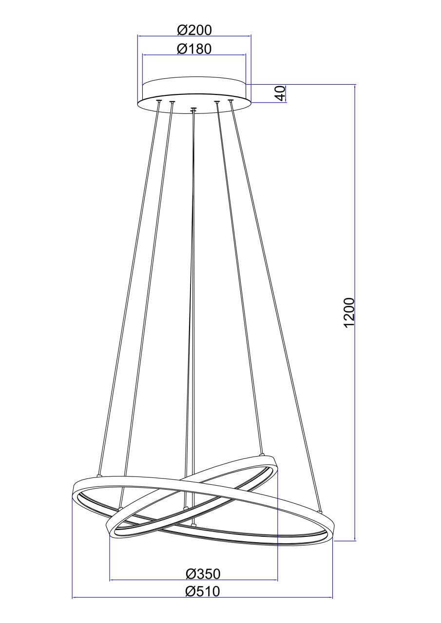 Globo Lighting - RALPH - Hängeleuchte Metall Nickel matt, LED