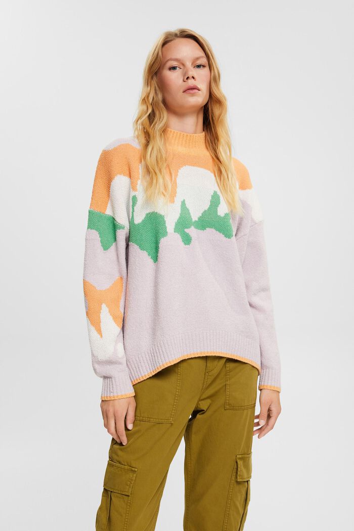 Mehrfarbiger Strickpullover