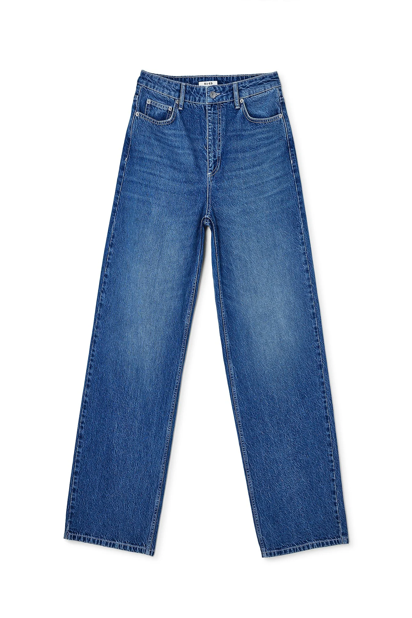 Weite Jeans mit tiefer Taille