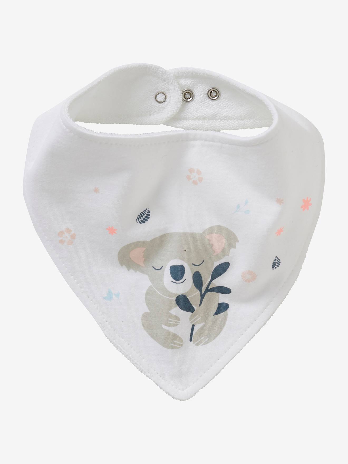Vertbaudet 2er-Pack Baby Lätzchen, Dreieckstuch Oeko-Tex - mehrfarbig/koala