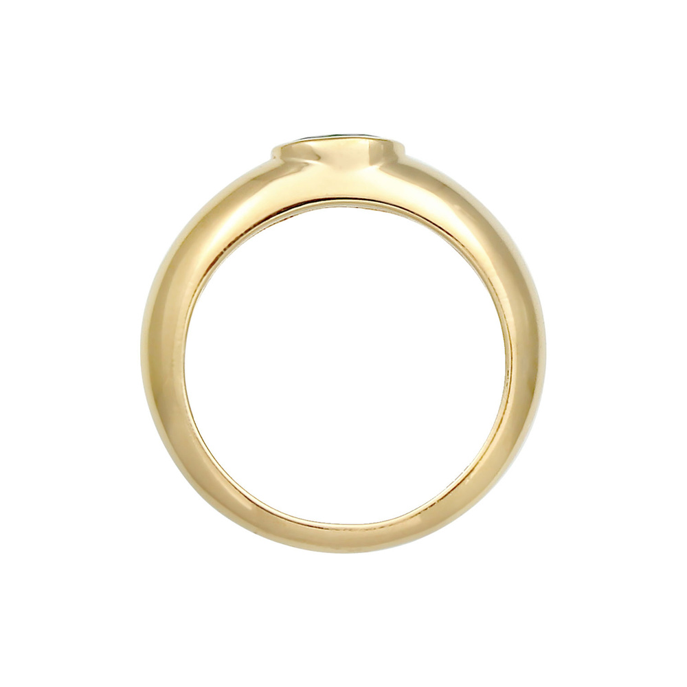 Elli Elli Bague Bague pour femme Solitaire vert ovale avec cristal de zirconium en arg Bague