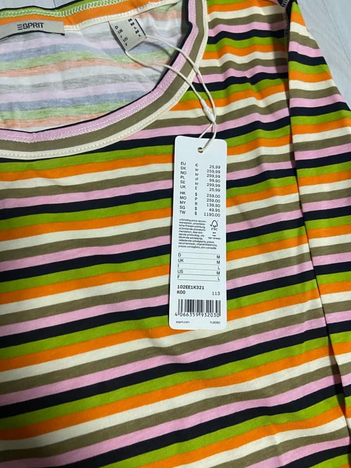 ESPRIT Longsleeve in Bunt günstig kaufen M