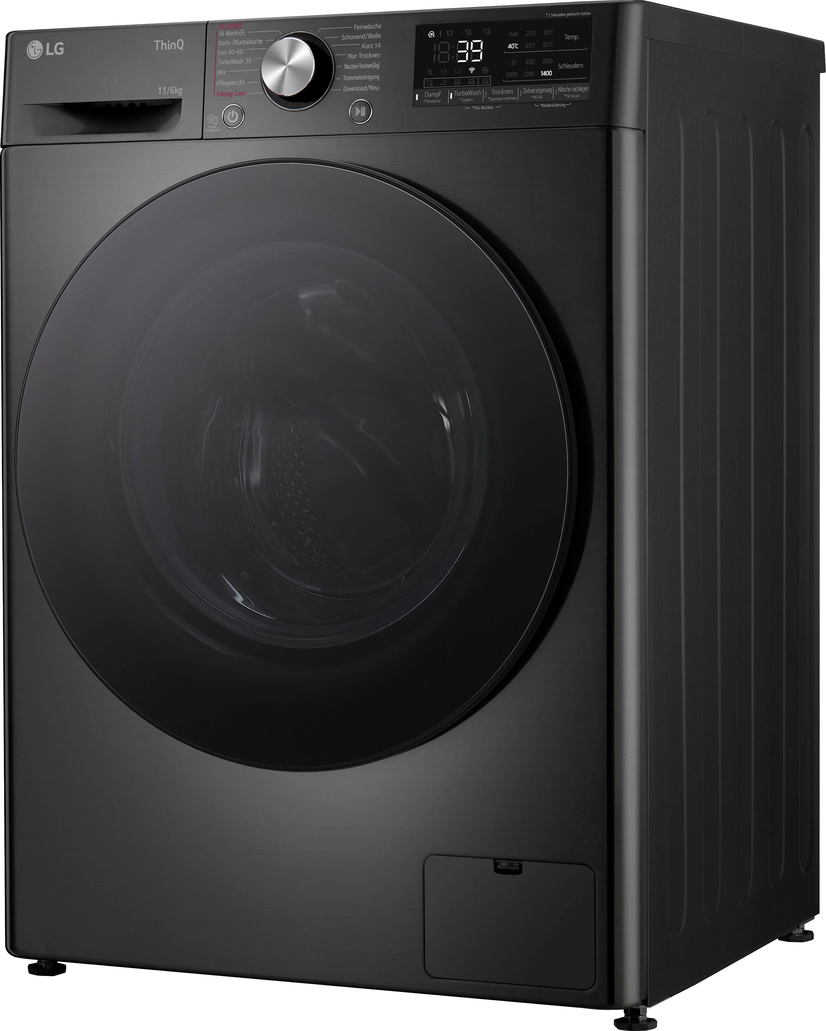 LG Waschtrockner Serie 7 W4WR70E6YB, 11 kg, 6 kg, 1400 U/min