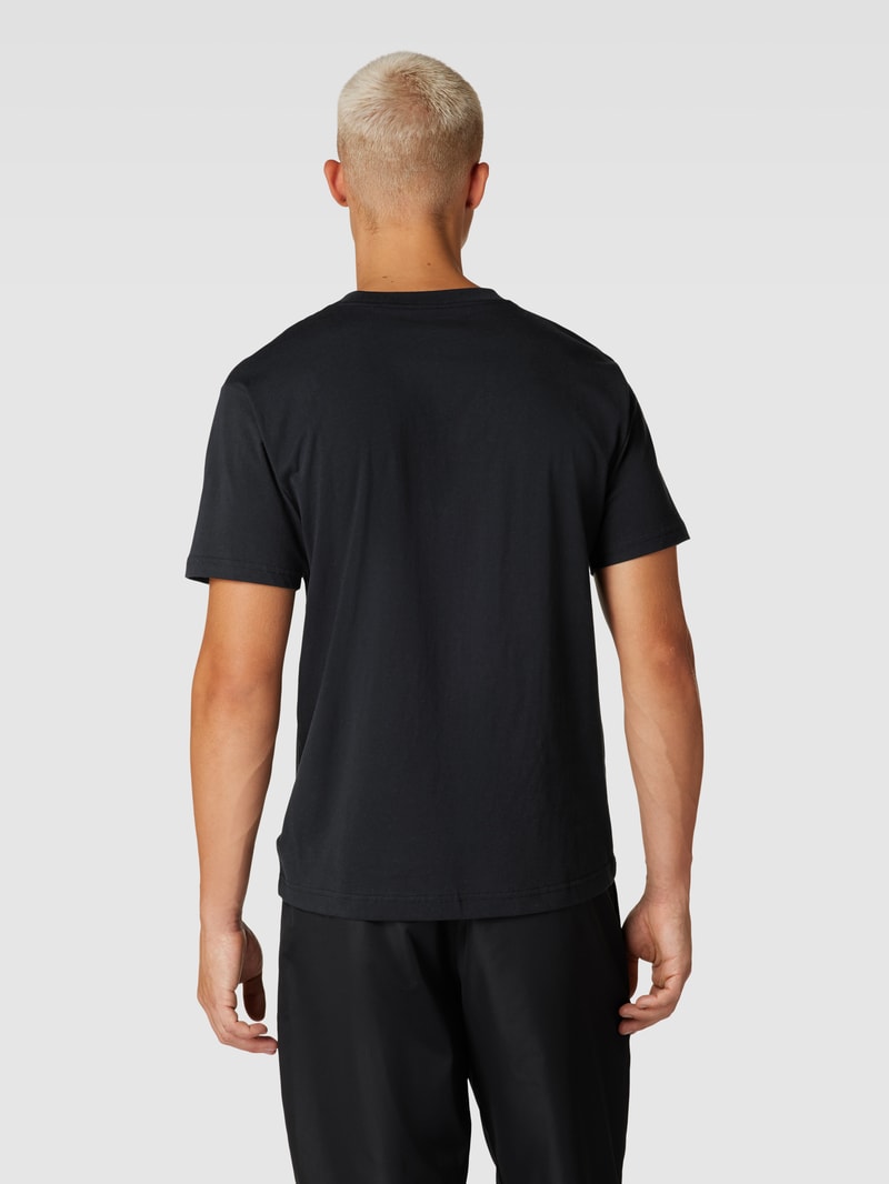 T-Shirt mit Logo-Print in schwarz