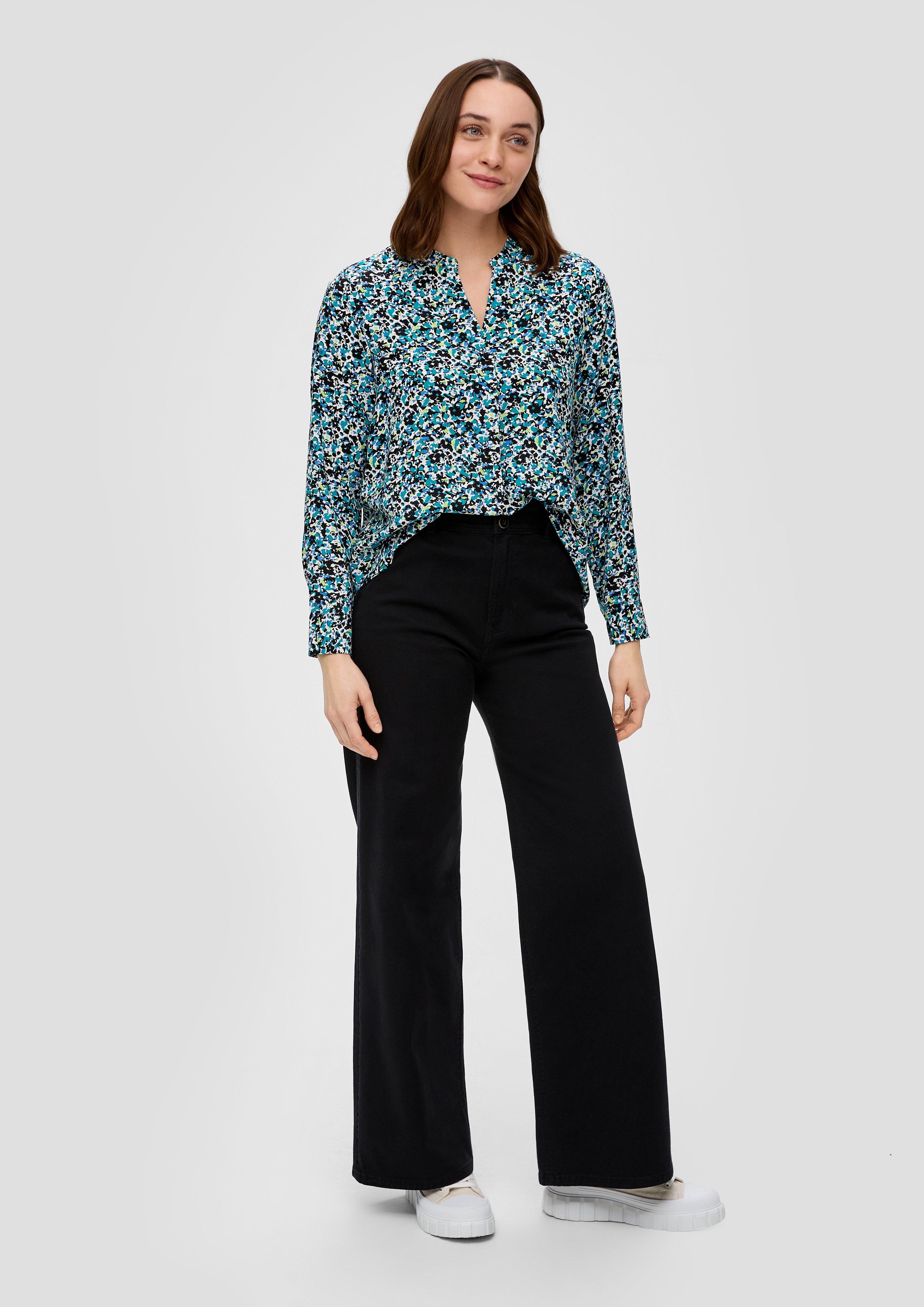 Viskosebluse mit Tunika-Ausschnitt  2142221-99A0
