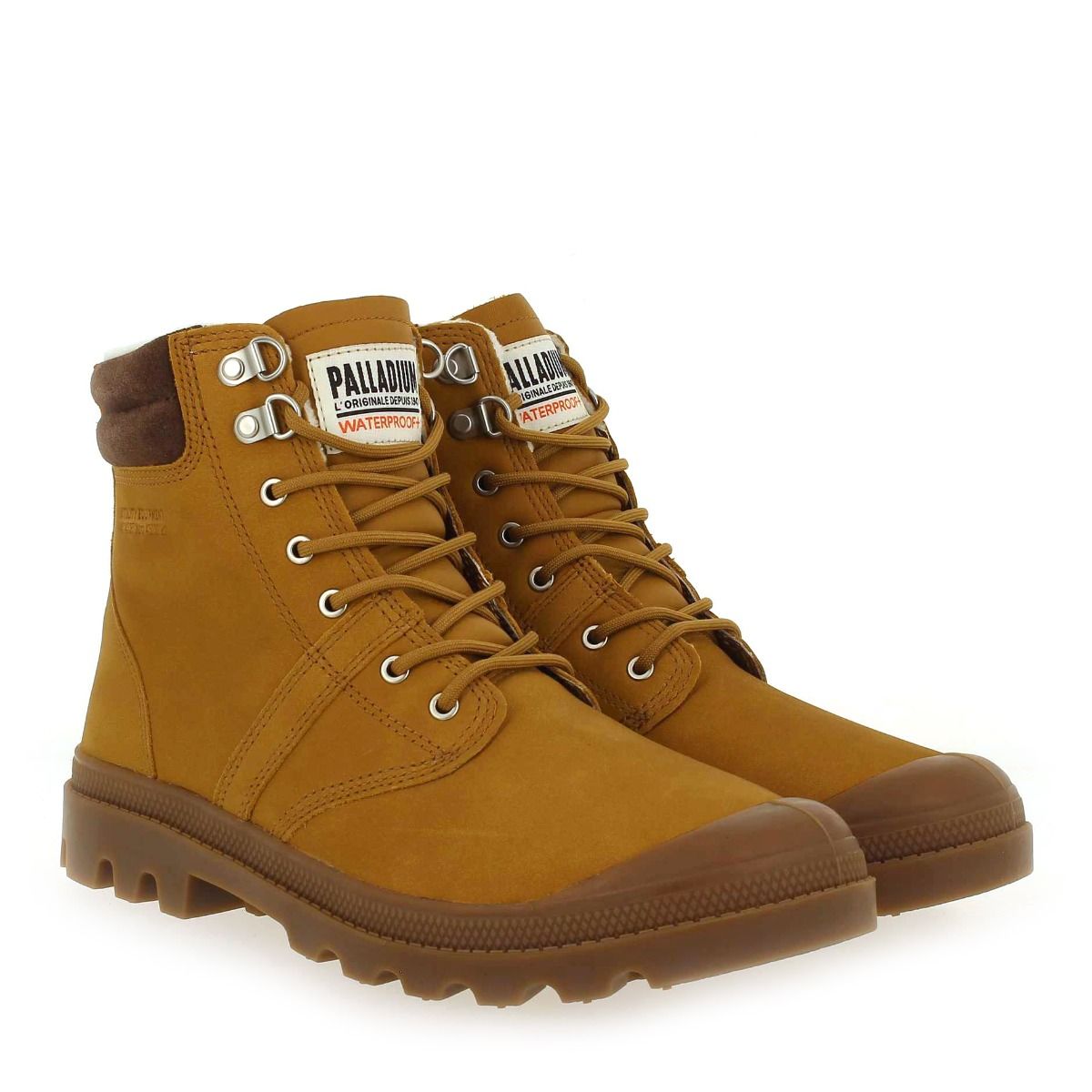 Palladium  PALLABROUSSE SC WATERPROOF+ - Camel Marron
