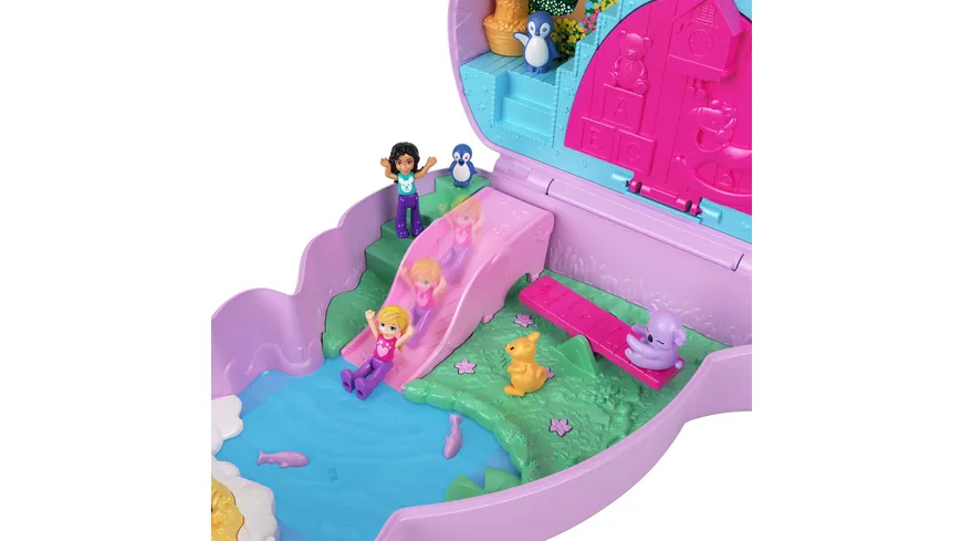 Polly Pocket Mama & Joey Känguru Schatulle, inkl. Figuren & Zubehör