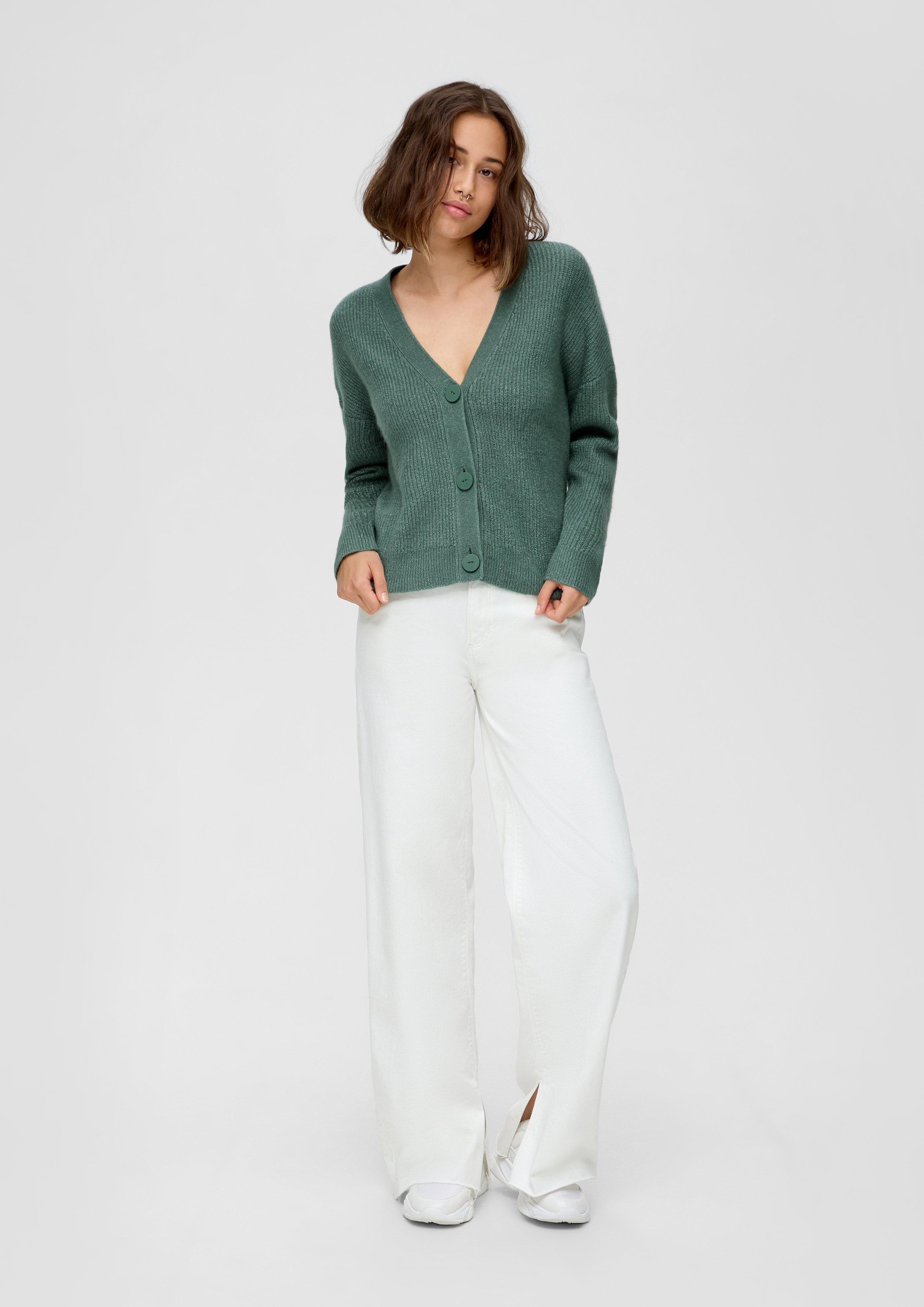 Strickjacke mit V-Ausschnitt  2102143-65W0