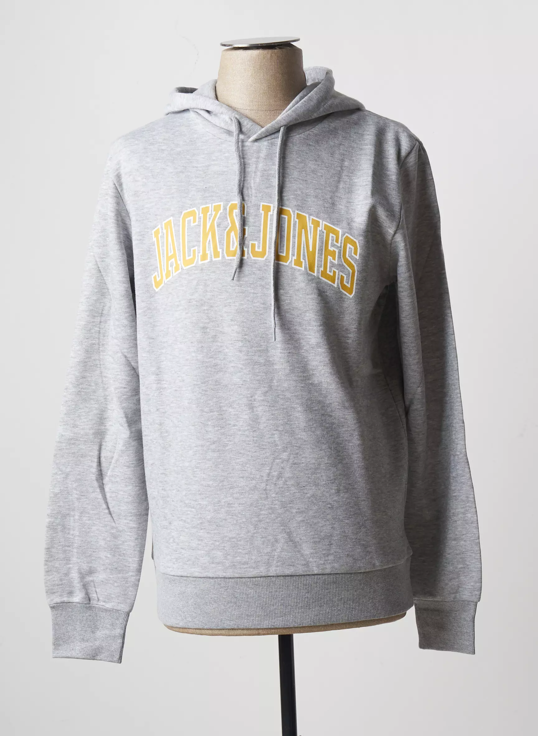 Jack Jones Sweat Capuche Homme couleur gris